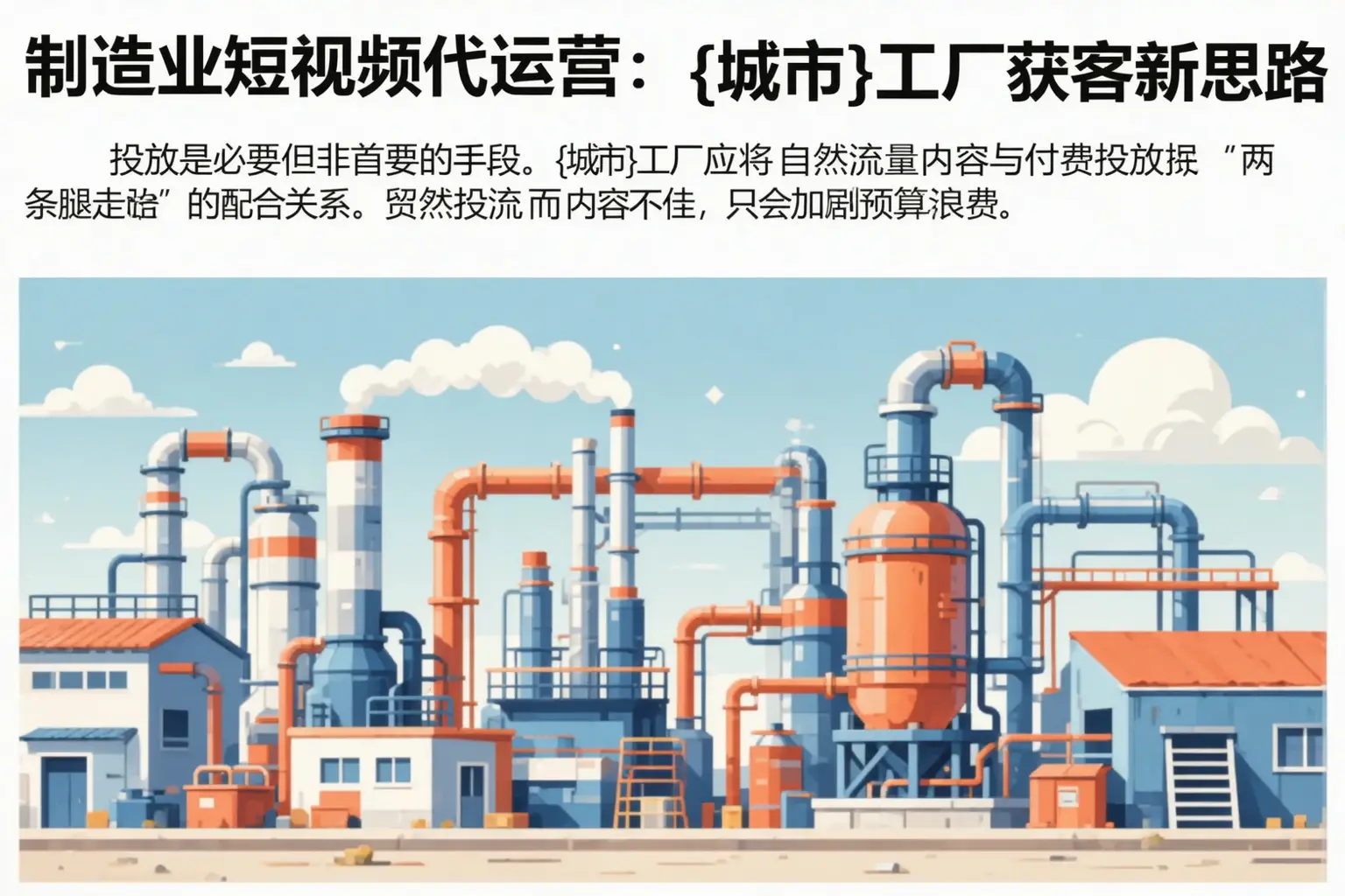 制造业短视频代运营：鄂州工厂获客新思路