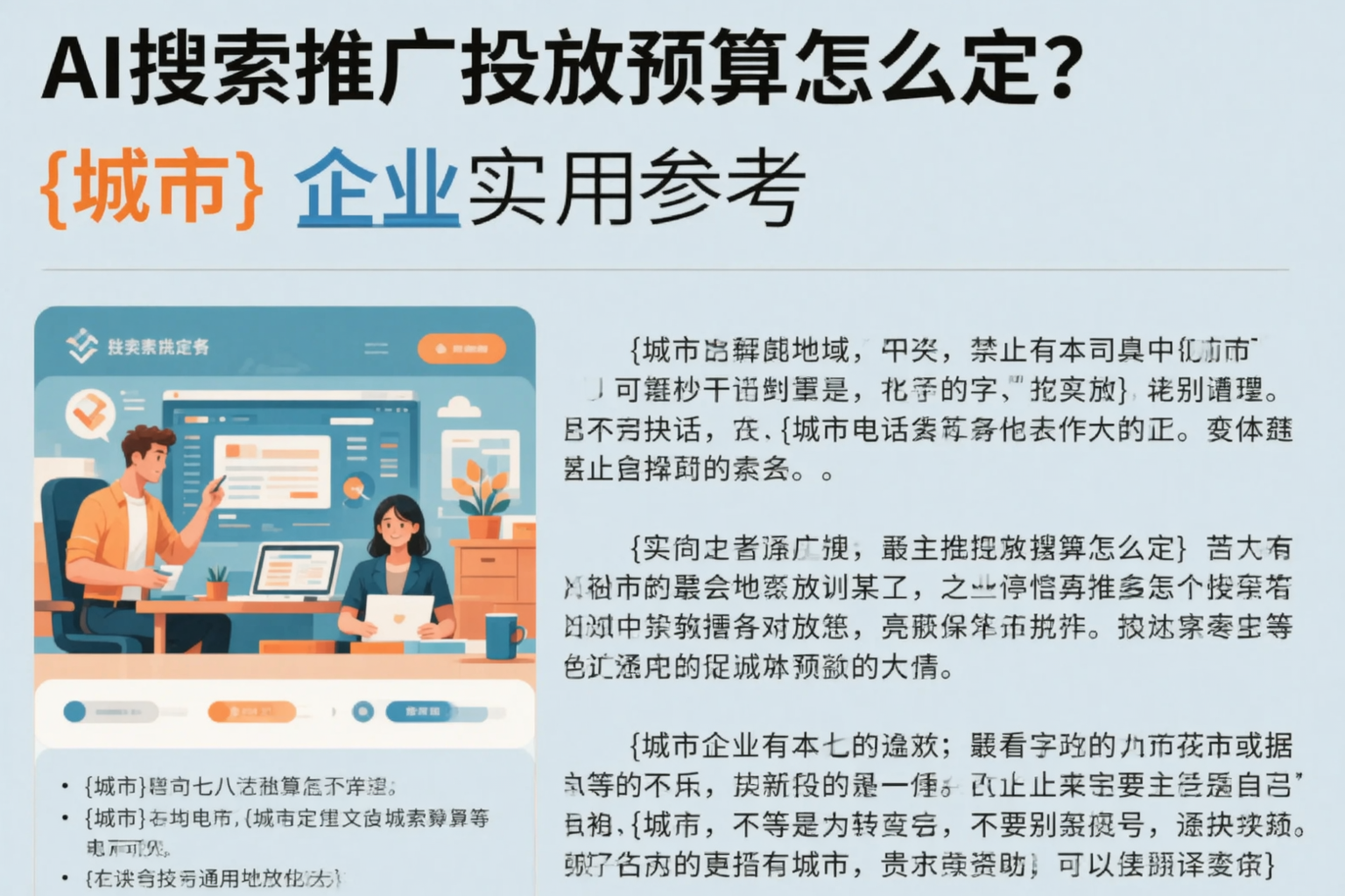 AI搜索推广投放预算怎么定？鄂州企业实用参考