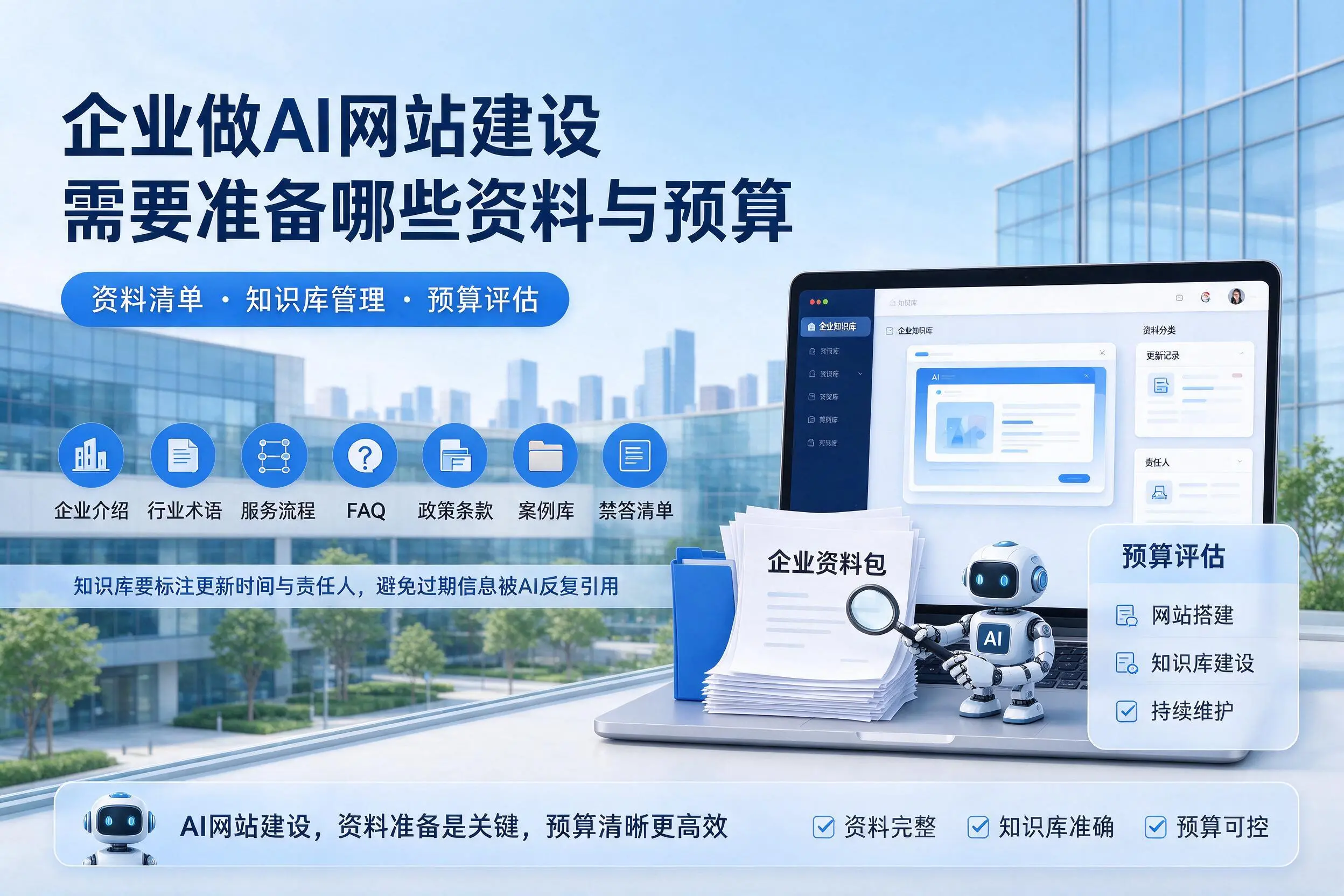 鄂州企业做AI网站建设需要准备哪些资料与预算